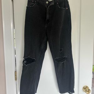 Abercrombie the ankle straight ultra high rise jeans
